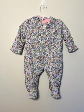 Penelope Mack Floral Baby Snowsuit - Size 0-3 months